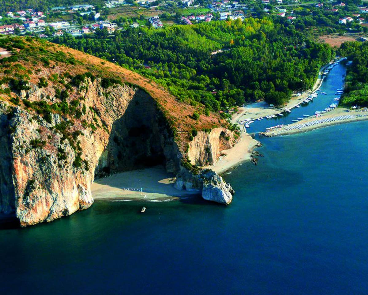 Capo palinuro, roccioso della costa della Campania Meridionale